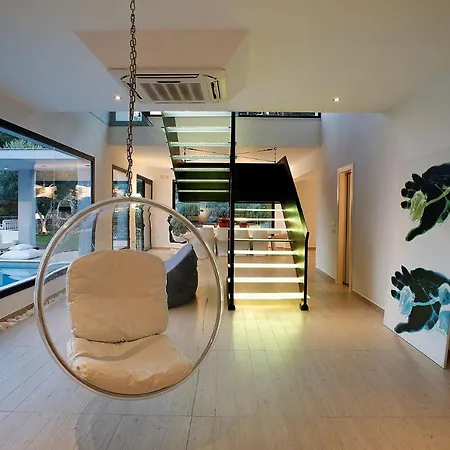 Villa Super Luxury Corfu Villa Eve Private Pool Sea View 4 Bdr Kastania