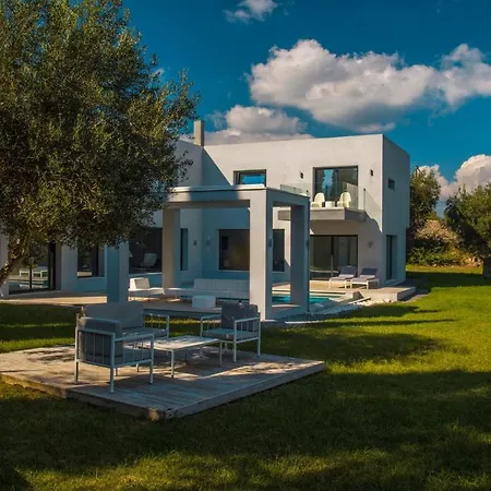 Super Luxury Corfu Villa Eve Private Pool Sea View 4 Bdr Kastania
