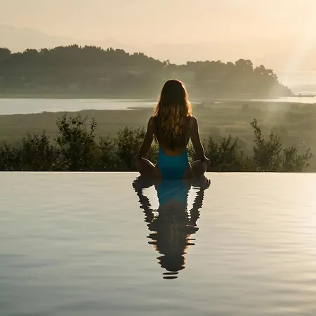Villa Super Luxury Corfu Villa Eve Private Pool Sea View 4 Bdr Kastania Ágios Márkos